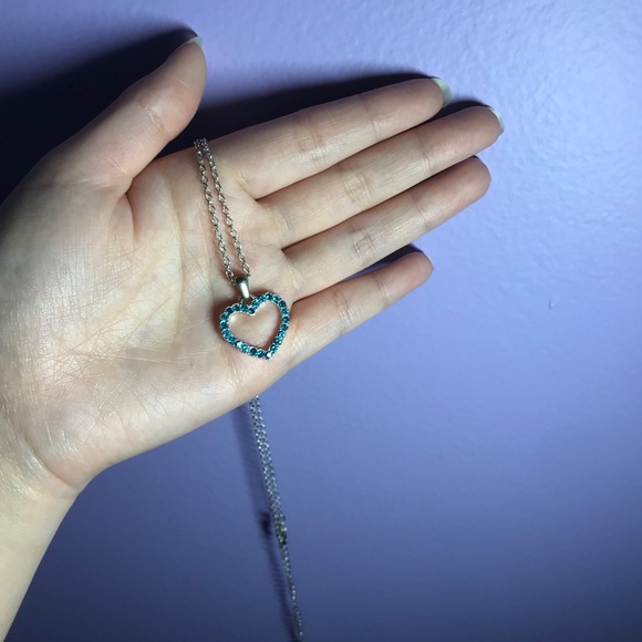 Blue Heart Necklace - Picture 2 of 2
